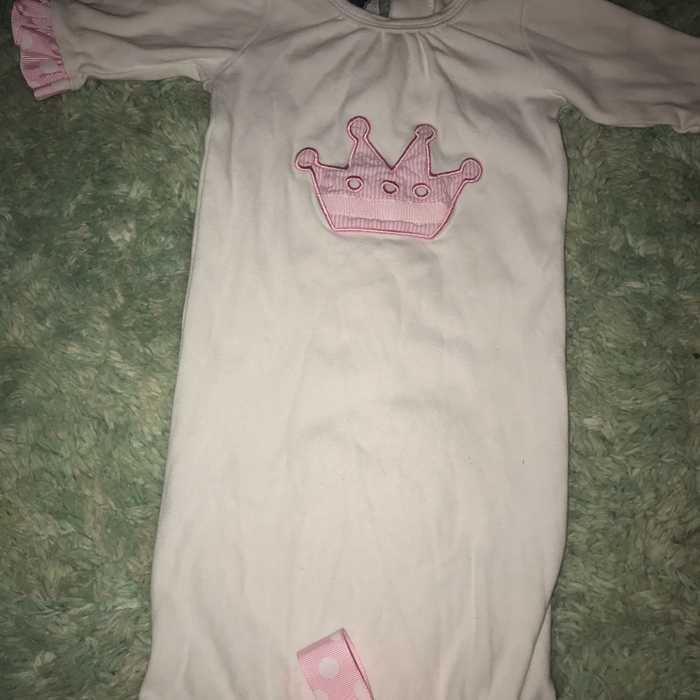 Mud Pie Princess Layette Gown 0-6 months